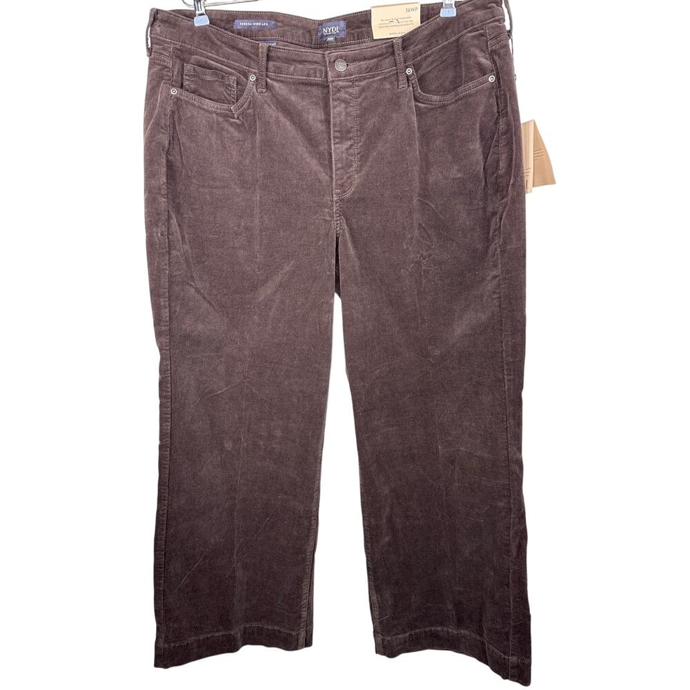 NYDJ Teresa Wide Leg Corduroy, Size 16 Petite, New with Tags